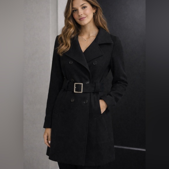 New York & Company Jackets & Blazers - New York & Company Black Trench Coat